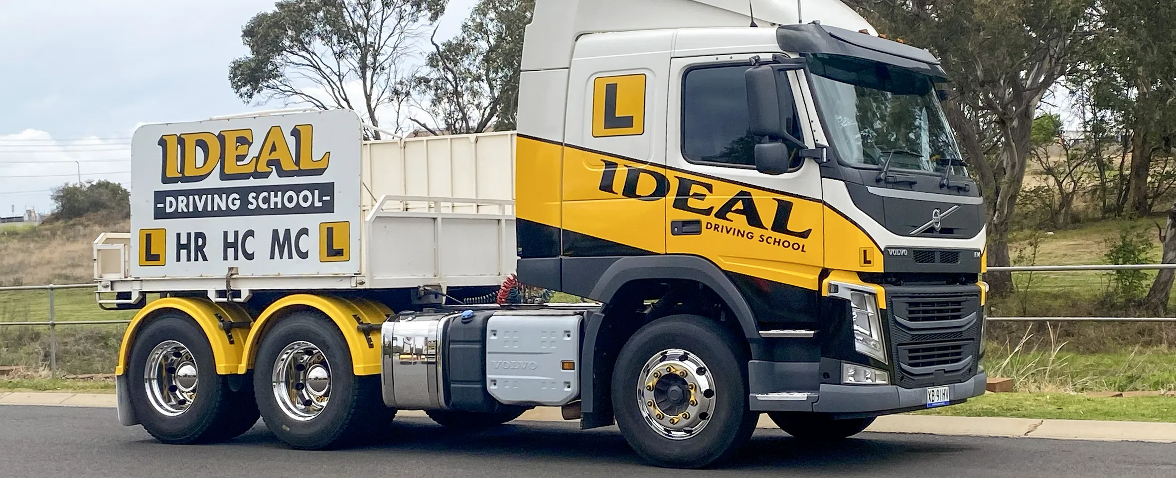Heavy-Rigid truck with automatic gearbox for driver training at Ideal Driving School, Toowoomba