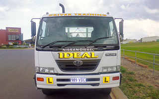 Medium rigid training truck at Ideal Driving School